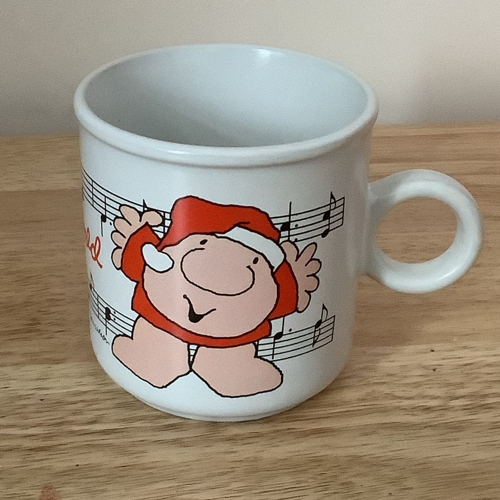 Vintage 1984 Ziggy “Joy to the World” Christmas Mug American Greetings